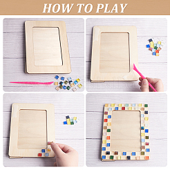Kit de fabrication de cadre photo en mosaïque à faire soi-même&nbsp;DIY-OC0004-45