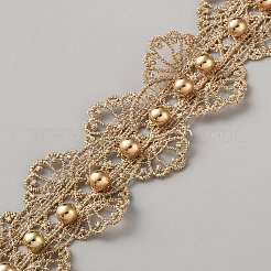 フィリグリーリボン  洋服アクセサリー  淡い茶色  1-1/2インチ（36.5mm）&nbsp;OCOR-WH20048-05A