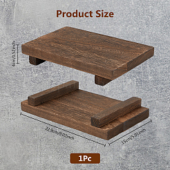 Piedistalli espositori per gioielli in legno&nbsp;ODIS-WH0030-154B