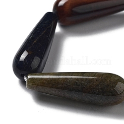 Натуральные одноцветные бусины «Тигровый глаз» G-P528-H11-01