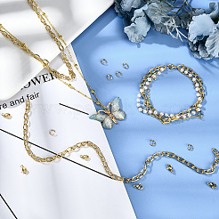 Цепочки из овальных латунных скрепок длиной 1 м CHC-BC0001-15