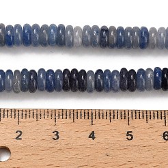 Нити бусин из натурального синего авантюрина (окрашенного и нагретого) G-Q159-B39-01