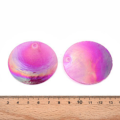 Подвески из натуральной ракушки капиз&nbsp;SSHEL-T017-15B