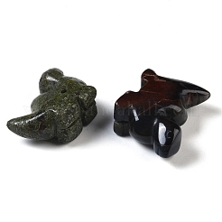 Фигурки динозавров из натуральных смешанных драгоценных камней&nbsp;DJEW-M015-05