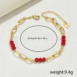 Простые модные браслеты-скрепки из стекла и железа в форме ромба для женщин&nbsp;UC1823-1