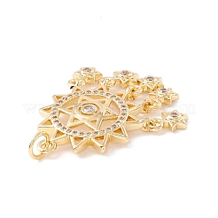 Покрытие стойки латунь микропаве прозрачные подвески из кубического циркония&nbsp;ZIRC-I057-11G