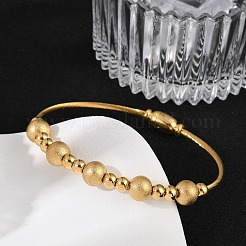 Браслеты из текстурированной нержавеющей стали 304&nbsp;BJEW-L610-18G