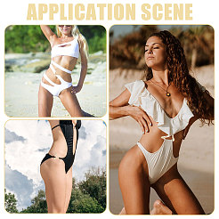 6 hebilla de conexión de bikini de aleación.&nbsp;FIND-FG0003-63KCG