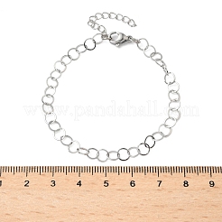 Браслеты из нержавеющей стали 304 Rolo Chains для женщин BJEW-U043-02P