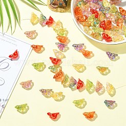 70pcs 7 Farben handgemachte Bunte Malerei-Perlen&nbsp;LAMP-CJ0002-99