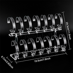 2-ярусные акриловые подставки для часов ODIS-WH0026-34