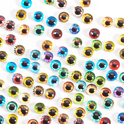 Cabochons aus Glas mit flachem Rücken&nbsp;GGLA-SZ0001-01A