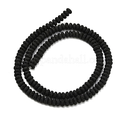 Бусы из натуральной лавы G-L635-A25-4x2mm