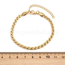 Браслеты-цепочки из нержавеющей стали 304 для женщин&nbsp;BJEW-Z143-05G