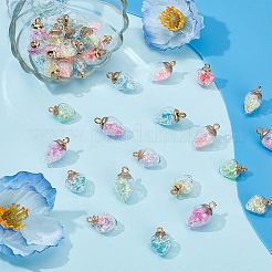 80 stücke 10 arten leucht glas anhänger&nbsp;GLAA-ME0001-27