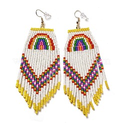 Серьги-люстры из латуни в стиле бохо&nbsp;EJEW-D105-01D