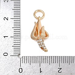 Подвески латунные горный хрусталь&nbsp;KK-B145-02G-05