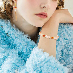 2 нить натуральных золотых шелковых нефритовых бусин&nbsp;G-TA0002-25