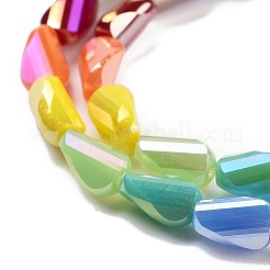 Стеклянные бусины с гальваническим покрытием &nbsp;EGLA-C004-12