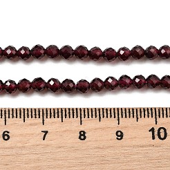 Гранат природный бисер нитей G-J376-36B-4mm