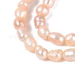 Fili di perle naturali nucleate&nbsp;PEAR-N012-02O-02