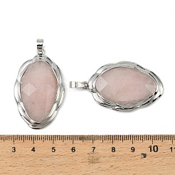 Pendenti sfaccettati in quarzo rosa naturale&nbsp;G-D102-02P-04