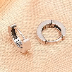 Серьги-кольца из хирургической нержавеющей стали 316 EJEW-C160-13AS