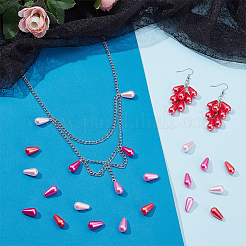 150 шт. 5-х цветные бусины из АБС-пластика&nbsp;CCB-PH0001-28