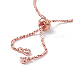 Изготовление браслета-ползунка из латуни со стразами&nbsp;KK-E068-VD015-3