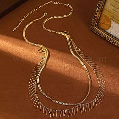 Двухслойные цепочки для талии и живота с кисточками из сплава для женщин FS-WG82127-01