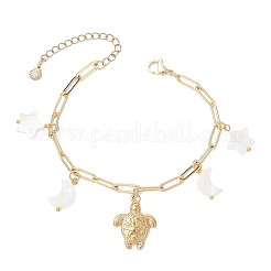 Браслеты с подвесками из нержавеющей стали 304 BJEW-JB12219