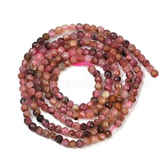Природные родонит бисер нитей&nbsp;LS-G-RM2025-B35-2mm-B