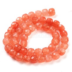 Natürliche weiße Jade perlen Stränge&nbsp;G-H028-A09-20