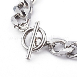 Bracelets à maillons cubains en acier inoxydable 304 résistant au ternissement pour hommes&nbsp;BJEW-JB06006