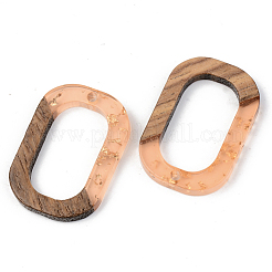 Подвески из прозрачной смолы и ореха&nbsp;RESI-S389-031A-B04