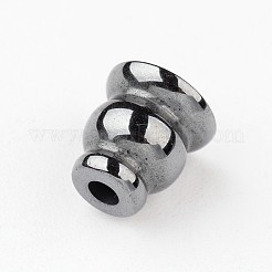 Гладкая гальванических немагнитная синтетический гематит буддийские шарики G-I175-33