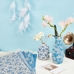 6 шт. 6 стиля бумажных керамических наклеек DIY-BC0015-29