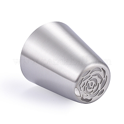 Не тускнеющие цветочные наконечники из нержавеющей стали для русских труб DIY-D036-09P