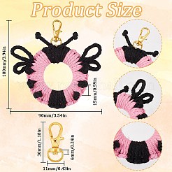 Наборы для изготовления брелока-божьей коровки из хлопка своими руками&nbsp;DIY-SC0028-10