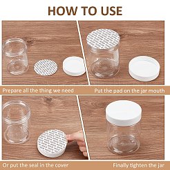 10 шт. колонна прозрачных пластиковых контейнеров для шариков из ПЭТ&nbsp;DIY-NB0010-53