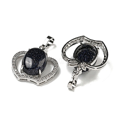 Смешанные натуральные и синтетические драгоценные камни с подвесками из прозрачного кубического циркония&nbsp;G-G133-03P