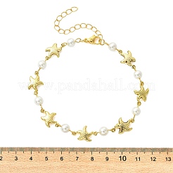 Tobilleras de cadena con eslabones de animales marinos de acero inoxidable 304 con diseño oceánico para mujer&nbsp;AJEW-AN00823-02