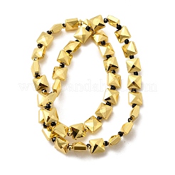 Стеклянные бусины с гальваническим покрытием &nbsp;EGLA-F166-07