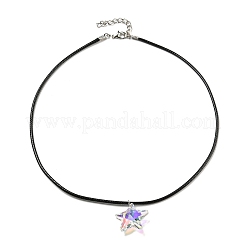 Воском ожерелья шнура NJEW-P310-08P