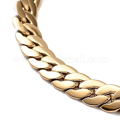 Ионное покрытие (ip) 304 нержавеющая сталь плоские змейки цепи браслеты BJEW-K240-05G