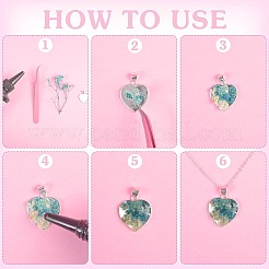 2 шт. 925 подвески из стерлингового серебра с кабошонами&nbsp;STER-PH0003-05B