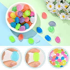 100 шт. светящиеся смоляные бусины для украшения витрины RESI-SP0001-47A