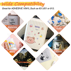 4 лист 4-х цветной прозрачной самоклеящейся пленки ПВХ DIY-BC0004-65