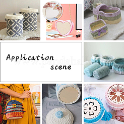 4 шт. деревянная рамка-заготовка для вышивки крестиком в 4 стилях DIY-PH0003-76A