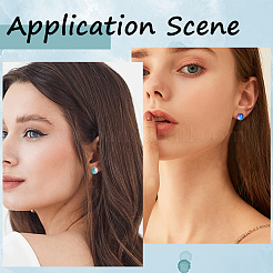 800 шт. 2 стиля 304 нержавеющая сталь плоская круглая пустая фурнитура для сережек-гвоздиков FIND-BBC0003-52